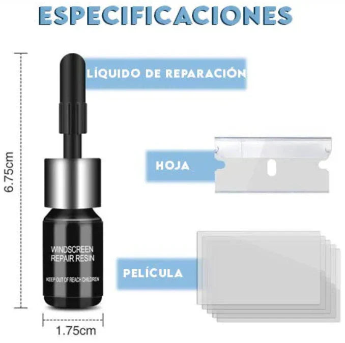 2x1 🚨REPARADOR DE VIDRIOS - HAZLO TU MISMO.