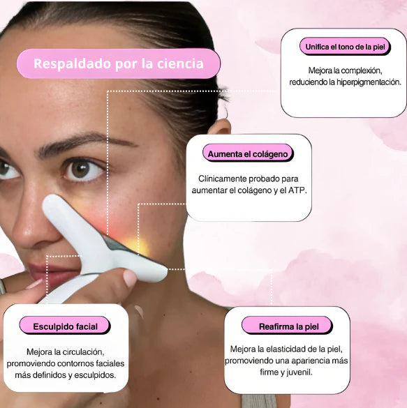 LumiGlow - Masajeador Facial LED Luce 10 años mas joven.