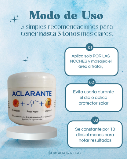 3 TONOS MAS CLAROS: Tratamiento Aclarador PRO con Envío GRATIS.